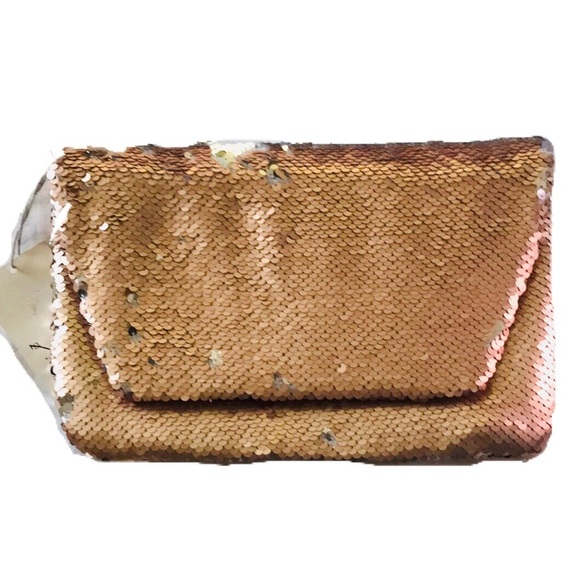 A New Day Sequin Convertible Clutch Wristlet Purse - Picture 1 of 5